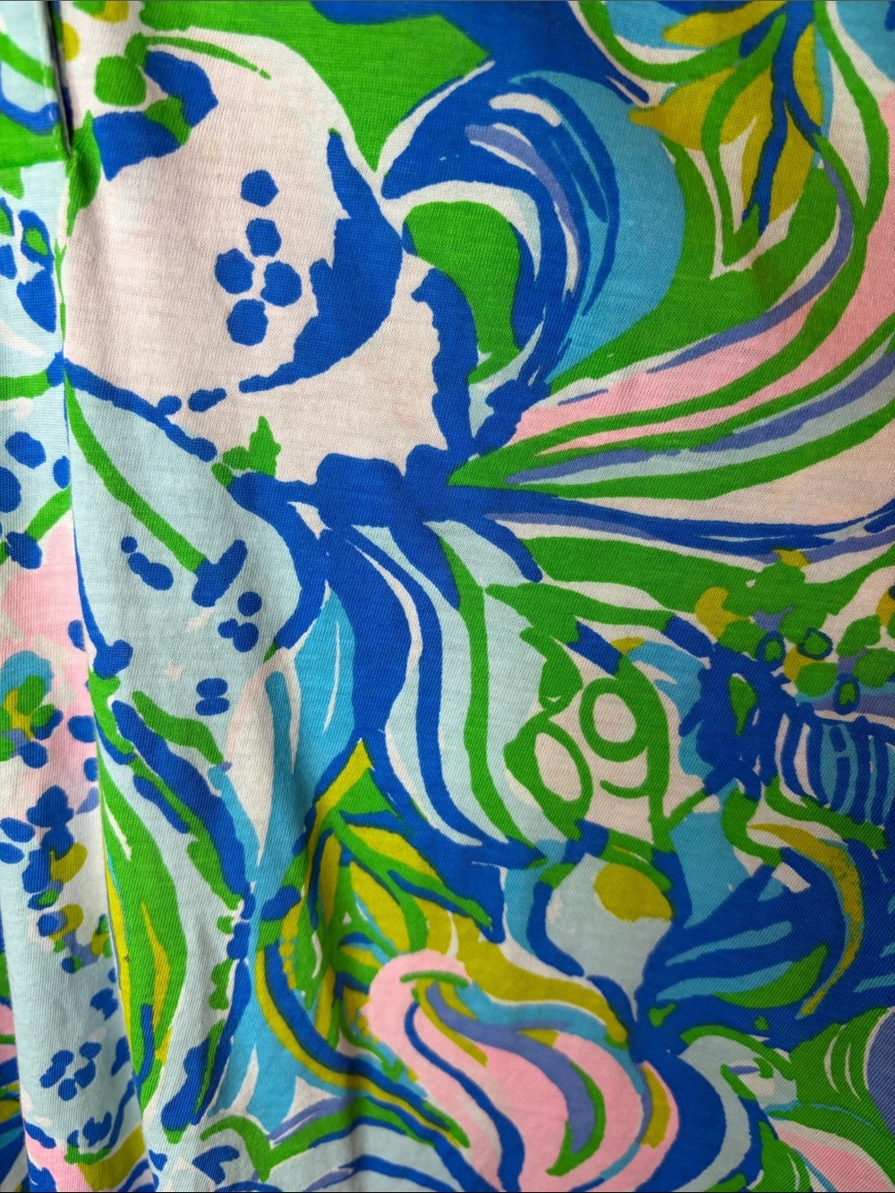 Lilly Pulitzer Floral Collared Button Front Top 3/4 Sleeve Multi Color Floral S - Picture 4 of 10